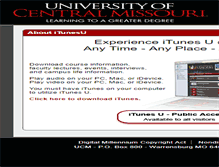 Tablet Screenshot of itunesu.ucmo.edu